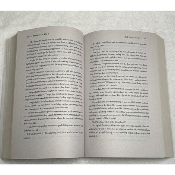 The Folded Sky by Elizabeth Bear (2025) White Space Novel – Paperback Sci-Fi - Picture 10 of 12